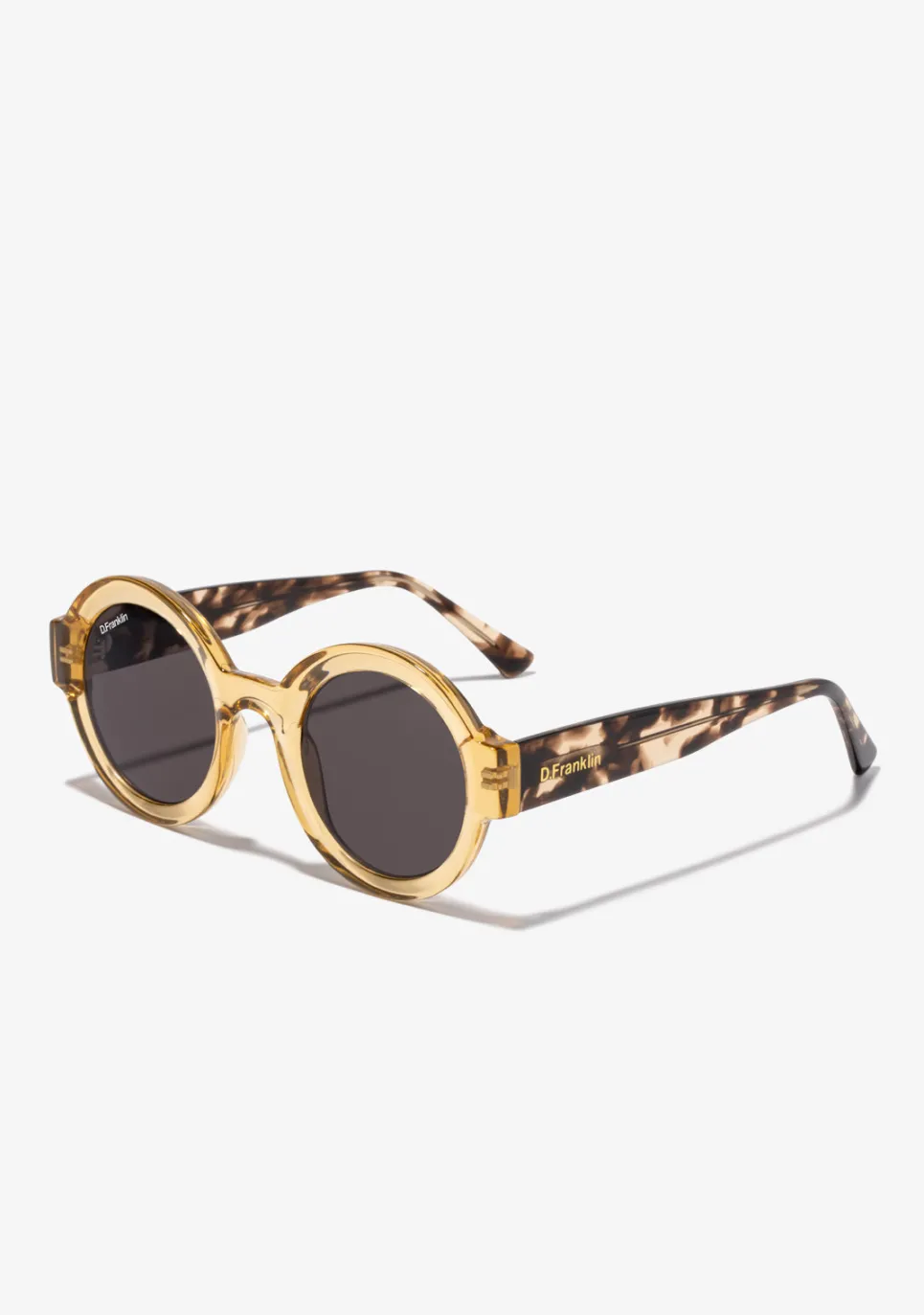 D.Franklin 913 Amber / Smoke|Damen Runde Sonnenbrillen