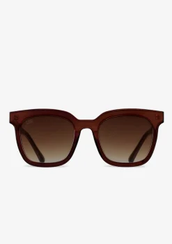D.Franklin 993 Crystal Brown/Grad Brown|Damen Cat Eye Sonnenbrillen