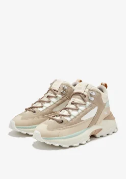 D.Franklin 347 Hike Beige|Damen Lässige Stiefel|Stiefel