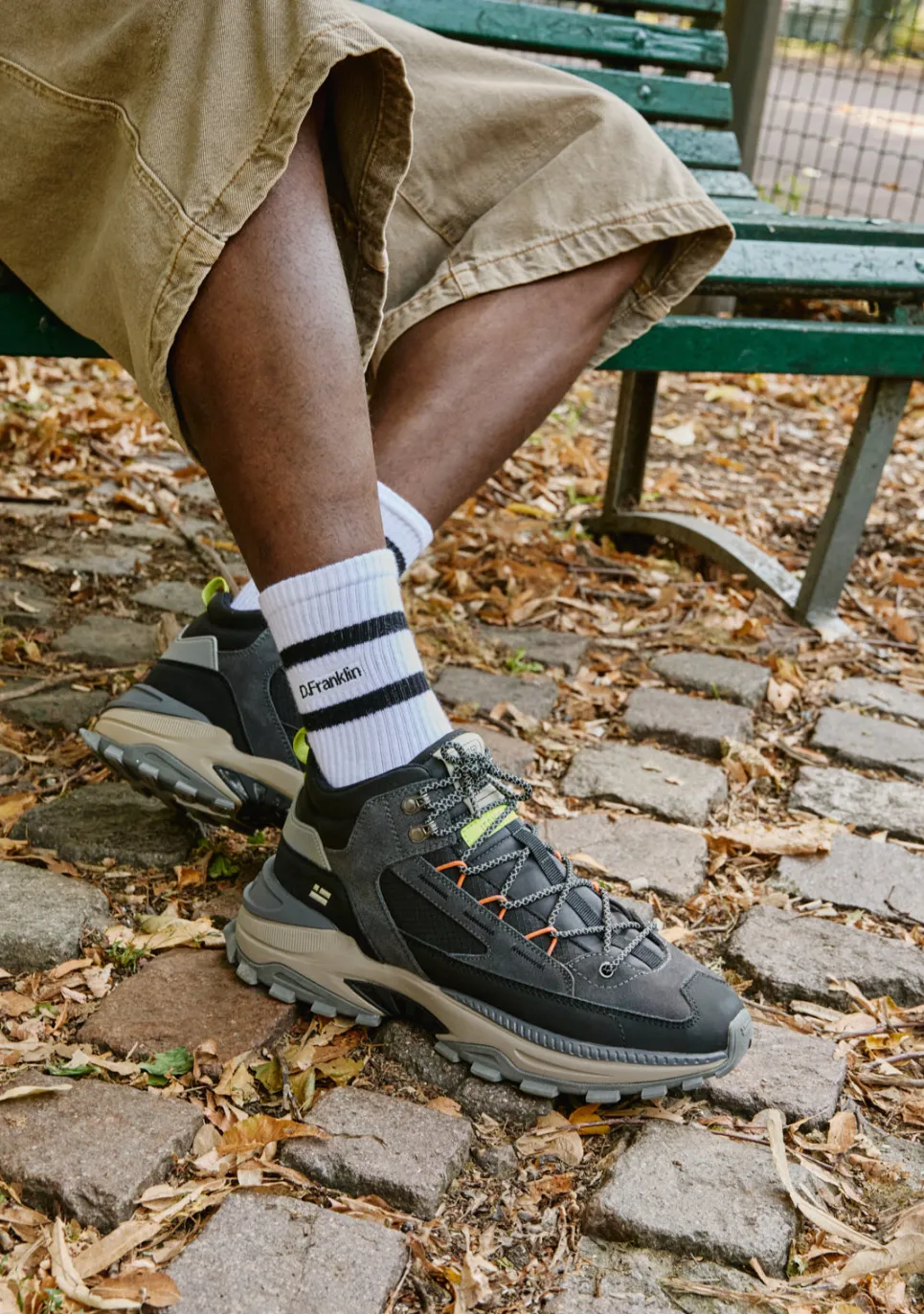 D.Franklin 347 Hike Black|Damen Sneakers|Lässige Stiefel