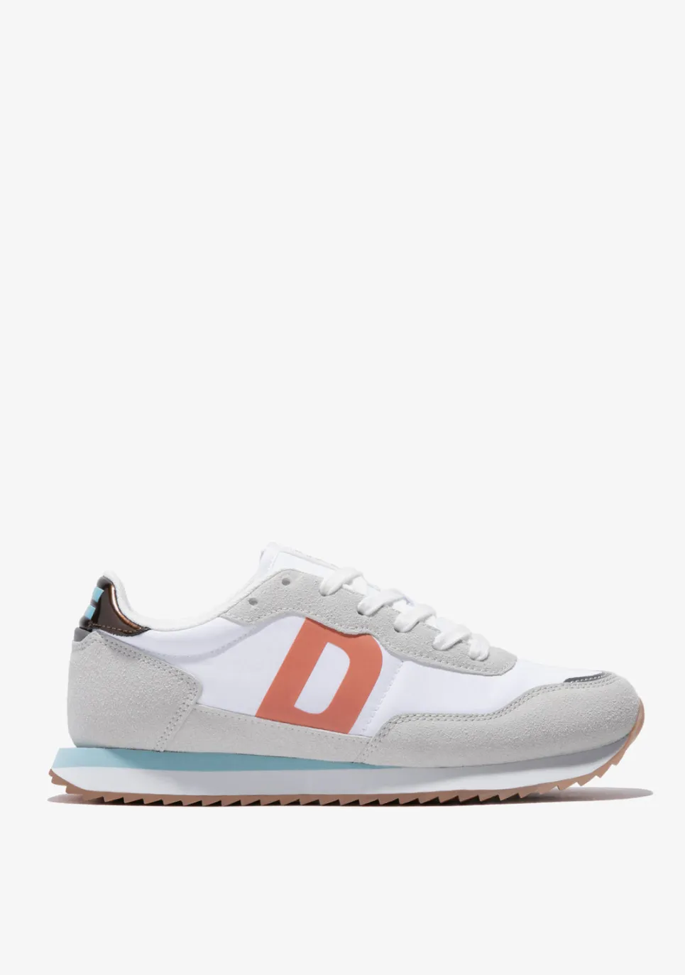 D.Franklin 535 Nylon White / Pastel Blue|Damen Sneakers
