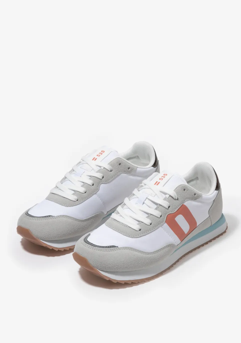 D.Franklin 535 Nylon White / Pastel Blue|Damen Sneakers