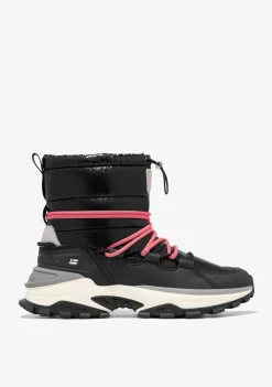 D.Franklin 347 Pluf Black|Damen Stiefel