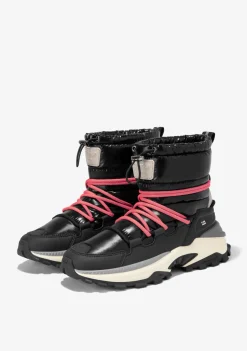 D.Franklin 347 Pluf Black|Damen Stiefel