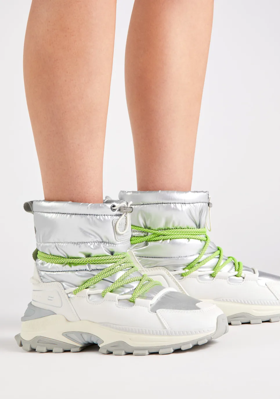 D.Franklin 347 Pluf Silver|Damen Stiefel
