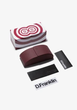 D.Franklin 913 Shiny Black / Gradient Smoke|Damen Runde Sonnenbrillen|Polarisierte Sonnenbrillen