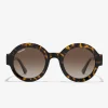 D.Franklin 913 Shiny Demi / Gradient Brown|Damen Runde Sonnenbrillen|Polarisierte Sonnenbrillen