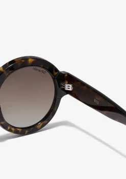 D.Franklin 913 Shiny Demi / Gradient Brown|Damen Runde Sonnenbrillen|Polarisierte Sonnenbrillen