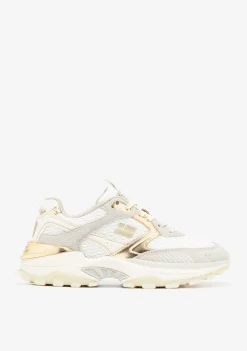 D.Franklin 347 Track Flame Metallic Gold|Damen Sneakers