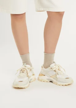 D.Franklin 347 Track Flame Metallic Gold|Damen Sneakers