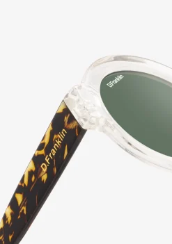 D.Franklin 913 Transparent / G15|Damen Runde Sonnenbrillen