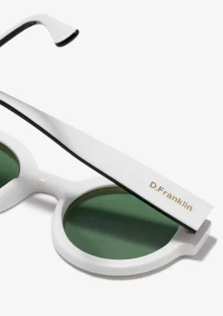 D.Franklin 913 White / Green|Damen Runde Sonnenbrillen