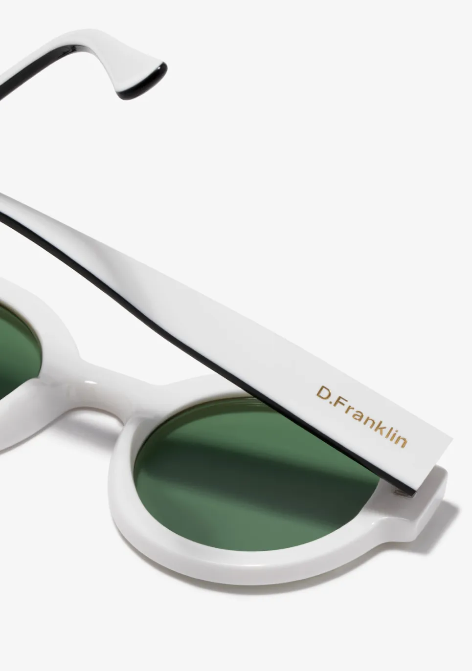 D.Franklin 913 White / Green|Damen Runde Sonnenbrillen