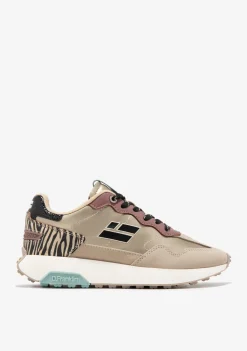D.Franklin Active Flag Safari Gold|Damen Sneakers