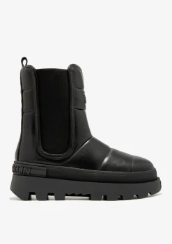 D.Franklin All Track Bomb Black|Damen Plattform-Stiefel|Lässige Stiefel