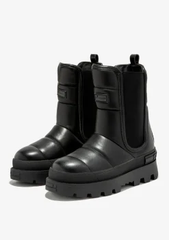 D.Franklin All Track Bomb Black|Damen Plattform-Stiefel|Lässige Stiefel