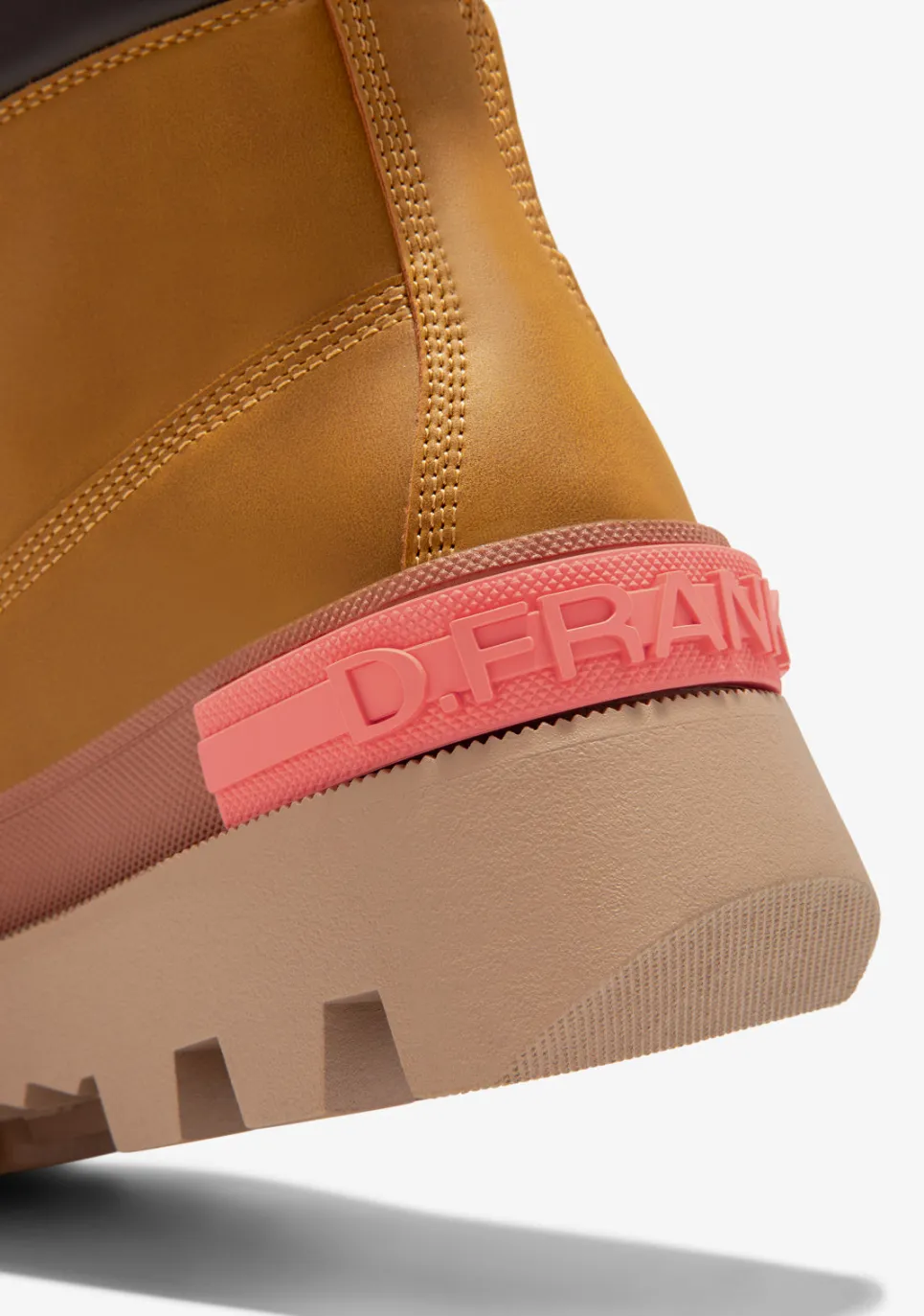 D.Franklin All Track Brown|Damen Plattform-Stiefel|Lässige Stiefel