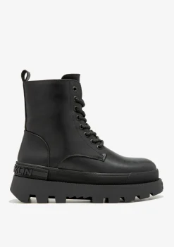 D.Franklin All Track Full Black|Damen Plattform-Stiefel|Lässige Stiefel