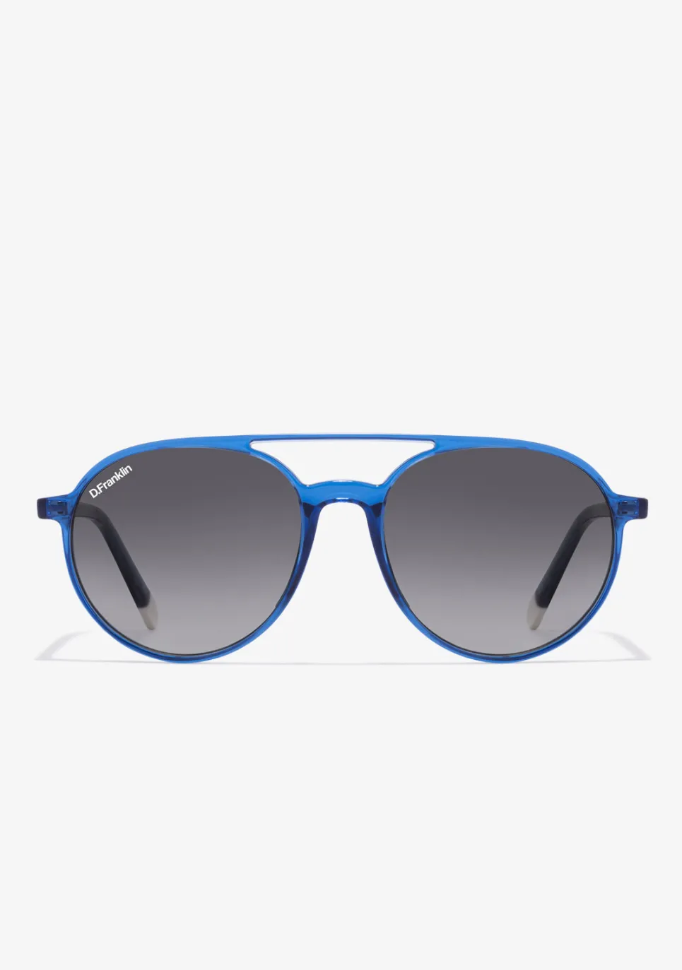 D.Franklin America Round Crystal Blue / Grad Blue|Damen Pilotenbrillen|Runde Sonnenbrillen