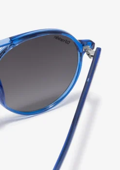 D.Franklin America Round Crystal Blue / Grad Blue|Damen Pilotenbrillen|Runde Sonnenbrillen