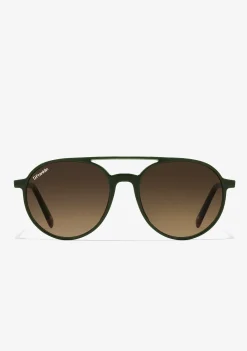 D.Franklin America Round Khaki / G15|Damen Pilotenbrillen|Runde Sonnenbrillen