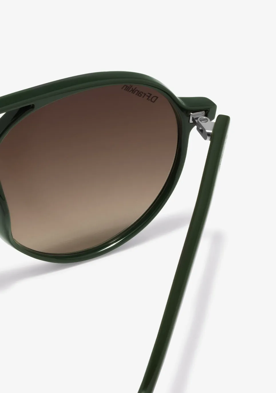 D.Franklin America Round Khaki / G15|Damen Pilotenbrillen|Runde Sonnenbrillen