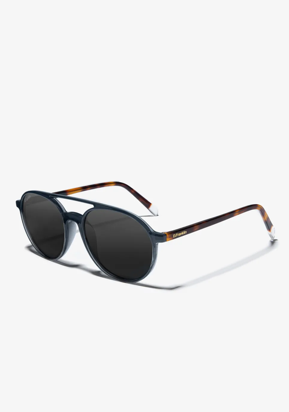 D.Franklin America Round Navy / Black|Damen Pilotenbrillen|Runde Sonnenbrillen
