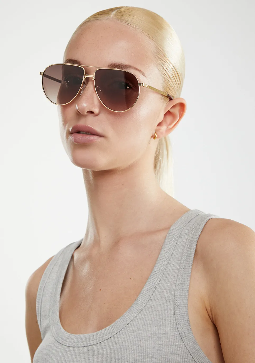 D.Franklin Aviator Legacy Gold / Brown|Damen Pilotenbrillen|Pilotenbrillen