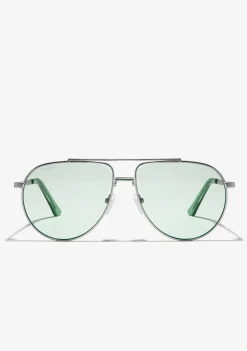 D.Franklin Aviator Legacy Silver / Green|Damen Pilotenbrillen|Pilotenbrillen