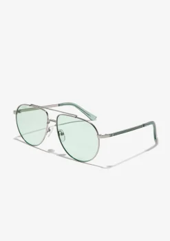 D.Franklin Aviator Legacy Silver / Green|Damen Pilotenbrillen|Pilotenbrillen