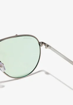 D.Franklin Aviator Legacy Silver / Green|Damen Pilotenbrillen|Pilotenbrillen