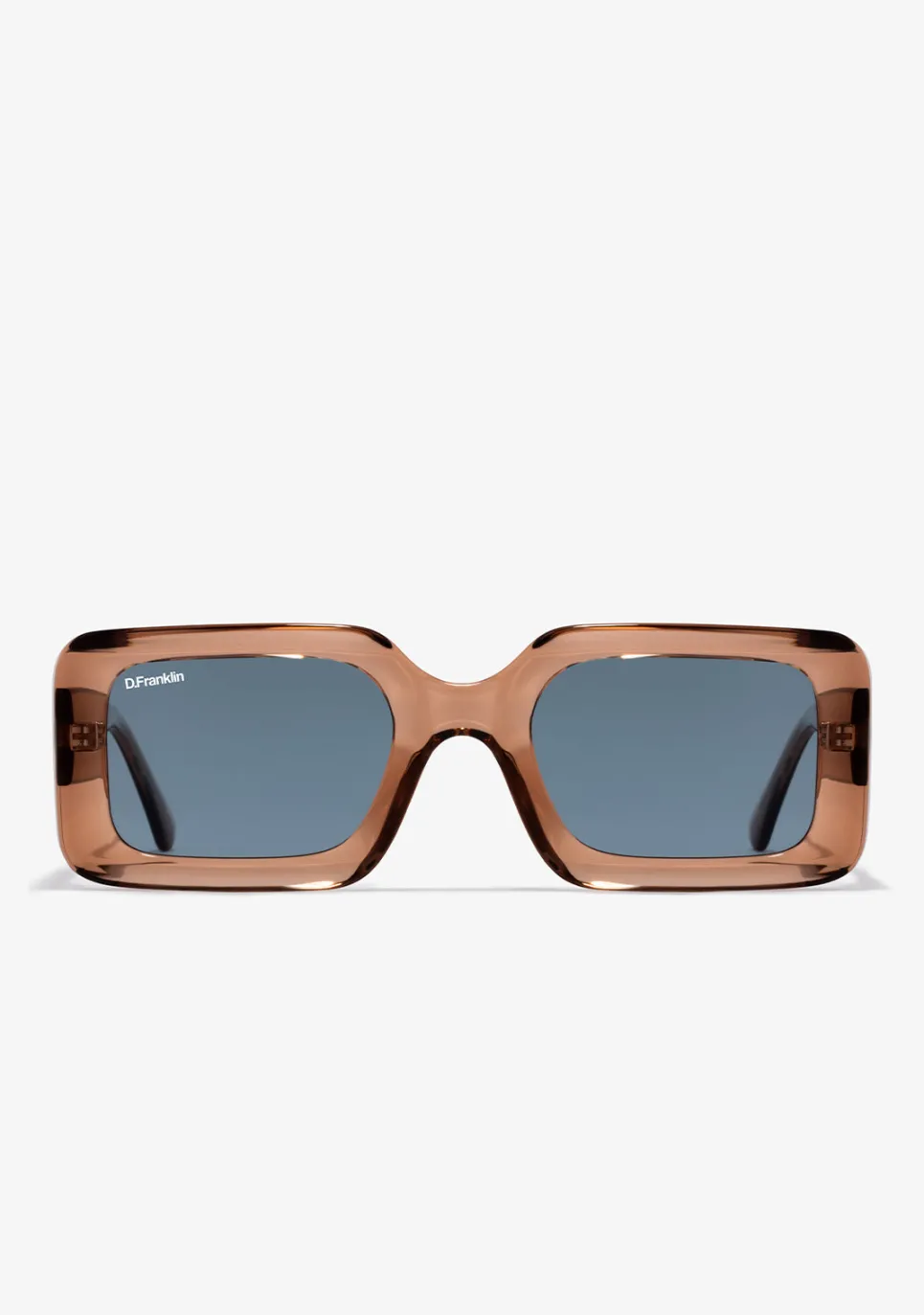 D.Franklin Bahamas Crystal Bronze / Sky|Damen Eckige Sonnenbrillen|Polarisierte Sonnenbrillen