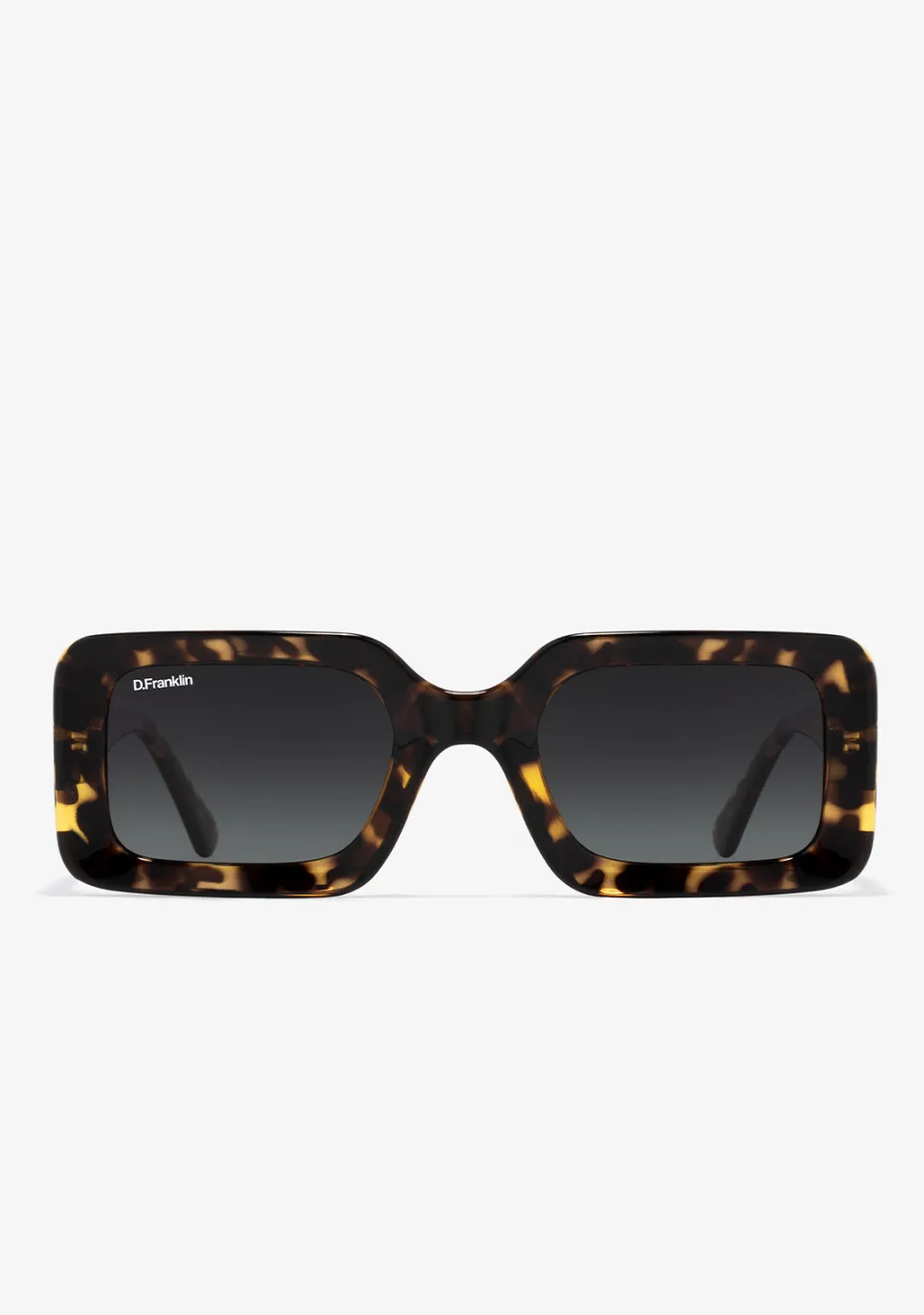 D.Franklin Bahamas Dark Grey / Grad Brown|Damen Polarisierte Sonnenbrillen|Eckige Sonnenbrillen