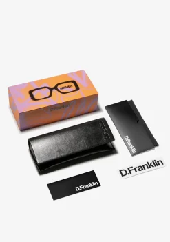 D.Franklin Bahamas Shiny Demi / Smoke|Damen Eckige Sonnenbrillen|Polarisierte Sonnenbrillen