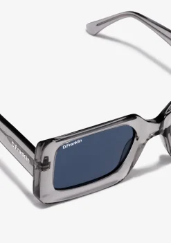 D.Franklin Bahamas Transparent / Smoke|Damen Eckige Sonnenbrillen|Polarisierte Sonnenbrillen