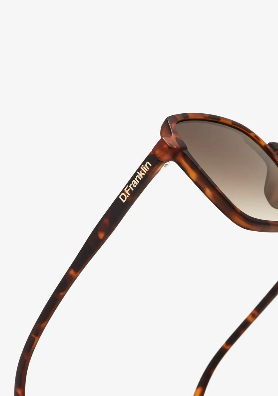 D.Franklin Banger Matte Tort / Gradient Brown|Damen Eckige Sonnenbrillen