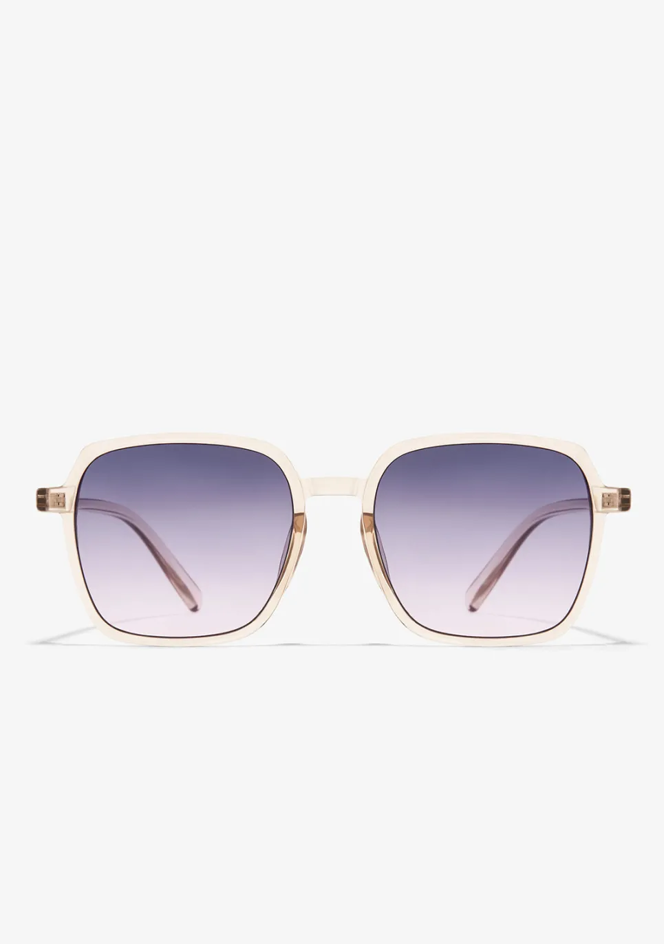 D.Franklin Banger Transparent / Gradient Lavender|Damen Eckige Sonnenbrillen