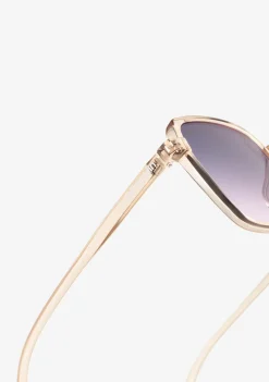 D.Franklin Banger Transparent / Gradient Lavender|Damen Eckige Sonnenbrillen
