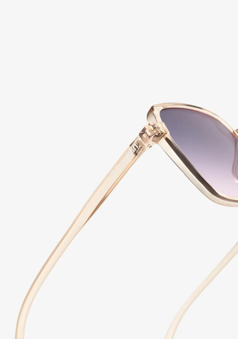 D.Franklin Banger Transparent / Gradient Lavender|Damen Eckige Sonnenbrillen