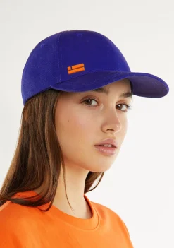 D.Franklin Basic Flag Cap Blue / Orange|Damen Kappen|Kappen