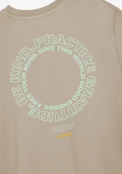 D.Franklin Be Kind T-Shirt Grey|Damen T-Shirts|T-Shirts