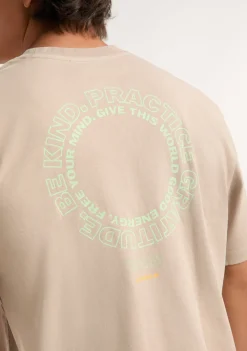 D.Franklin Be Kind T-Shirt Grey|Damen T-Shirts|T-Shirts