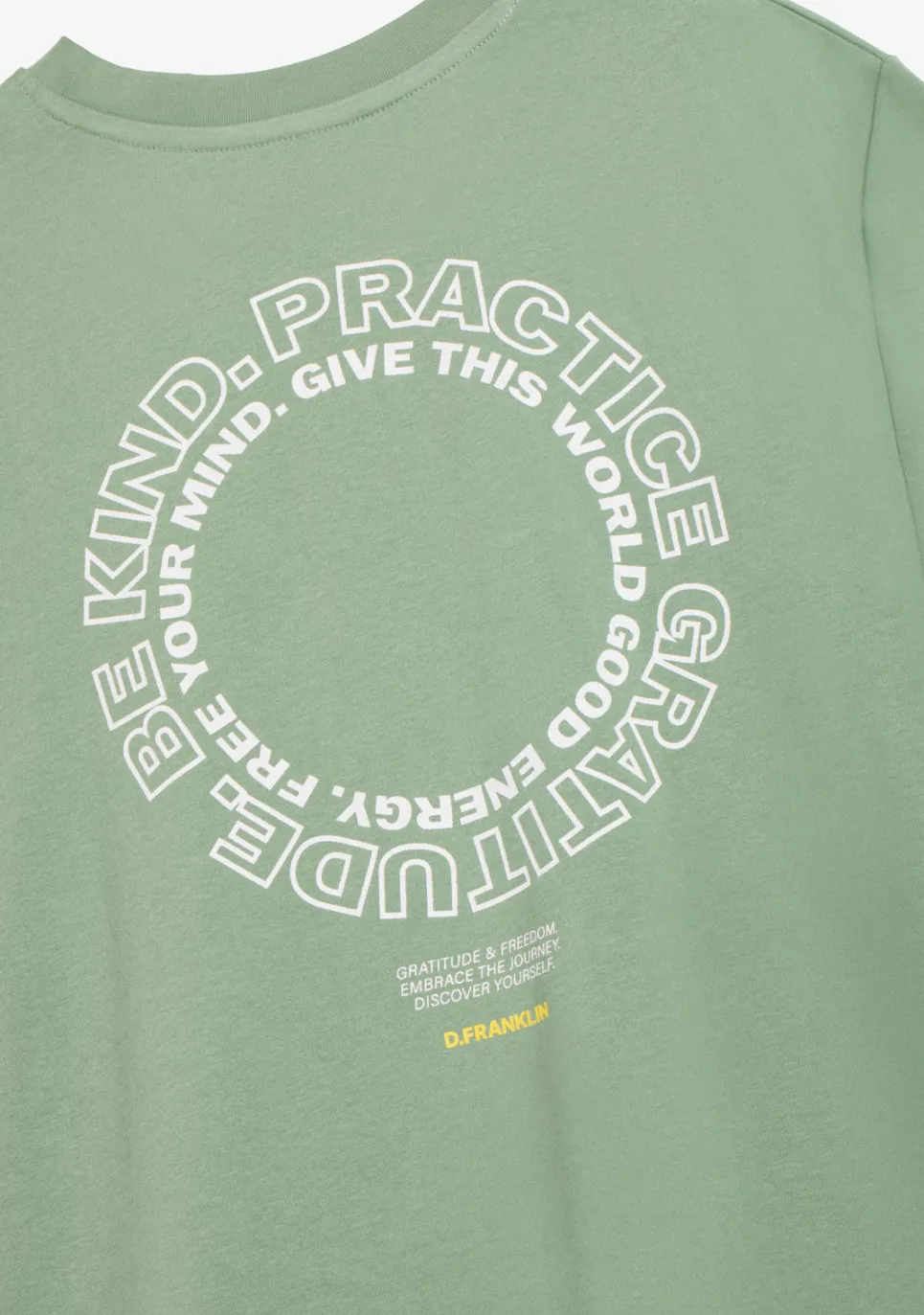 D.Franklin Be Kind T-Shirt Sage Green|Damen T-Shirts|T-Shirts