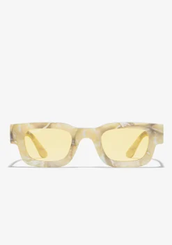D.Franklin Bermuda White Stone / Yellow|Damen Polarisierte Sonnenbrillen|Polarisierte Sonnenbrillen