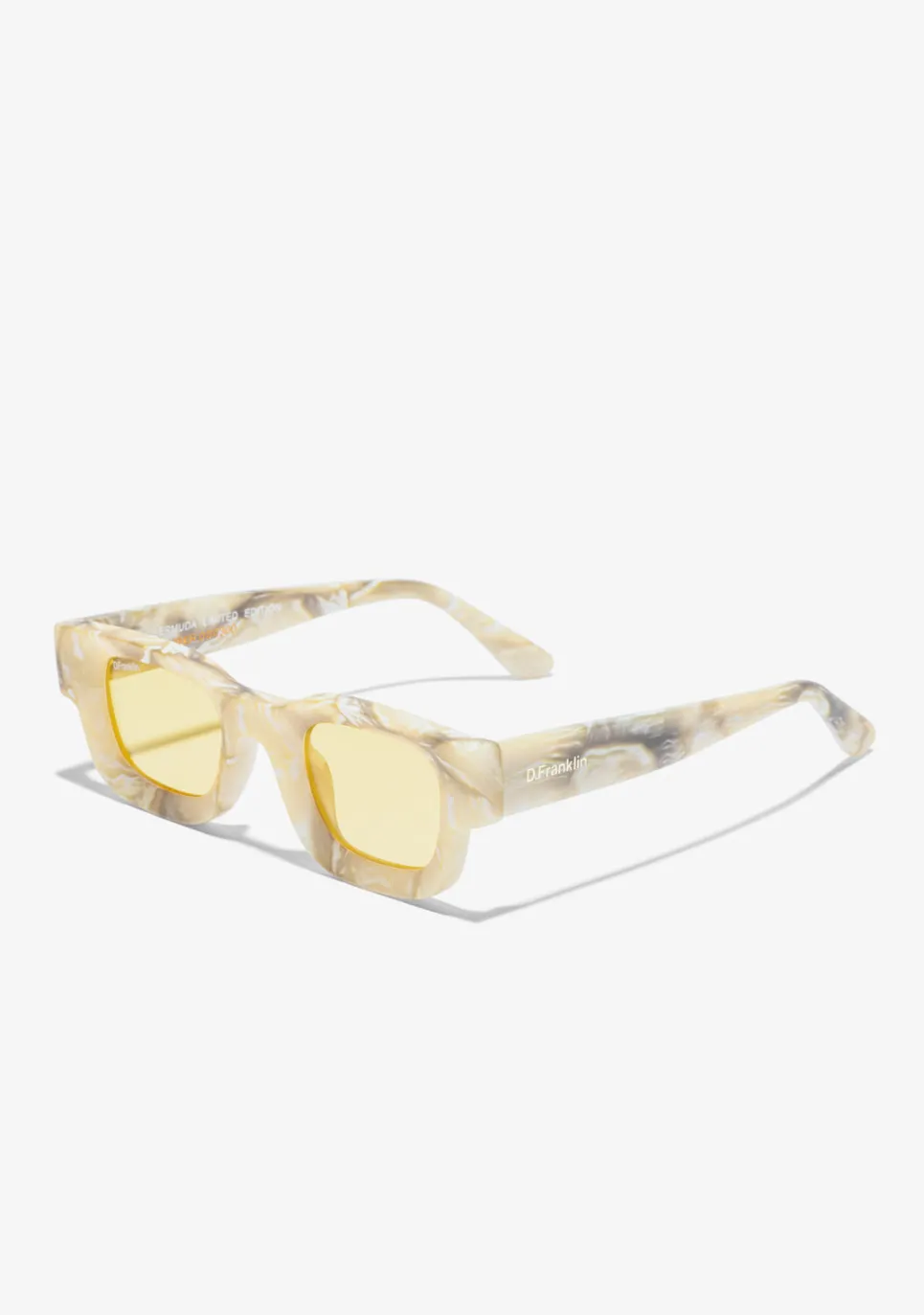 D.Franklin Bermuda White Stone / Yellow|Damen Polarisierte Sonnenbrillen|Polarisierte Sonnenbrillen