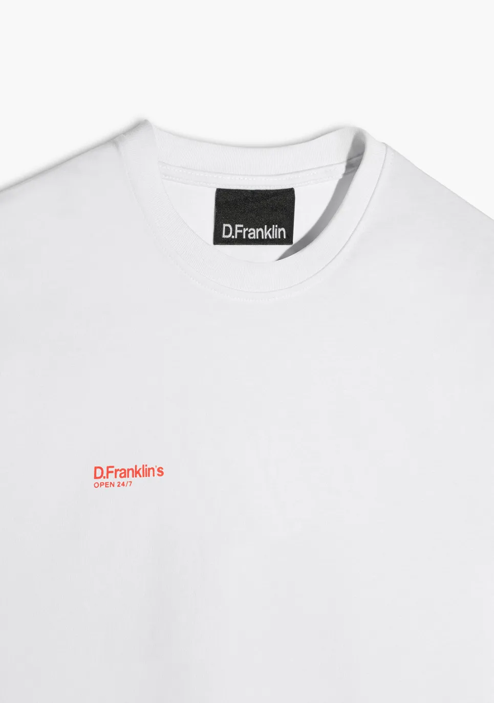 D.Franklin Best Burger T-Shirt White / Orange|Damen T-Shirts|T-Shirts