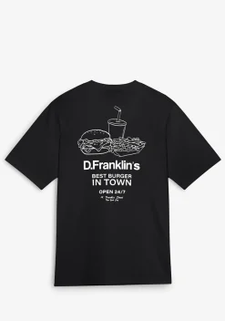 D.Franklin Best Burger T-Shirt Black / White|Damen T-Shirts|T-Shirts