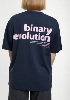 D.Franklin Binary Tee Grey|Damen T-Shirts|T-Shirts