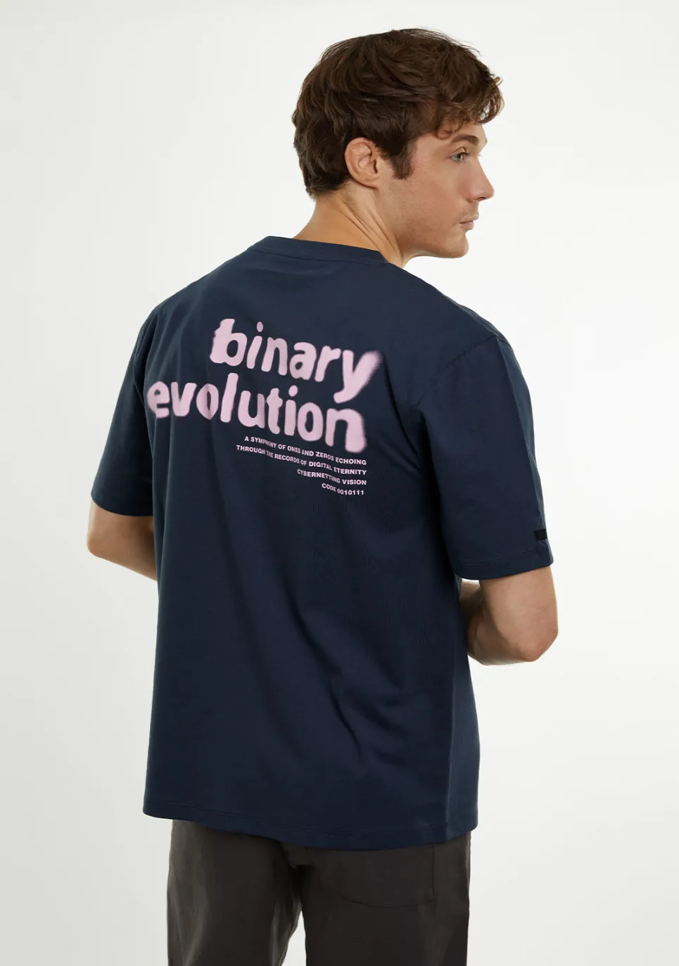 D.Franklin Binary Tee Grey|Damen T-Shirts|T-Shirts