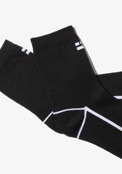D.Franklin Black & White Lines Socks 2 Pack|Damen Socken|Socken